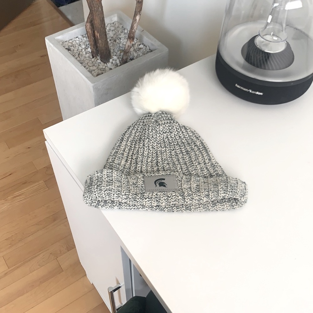 Love Your Melon Collegiate Pom Beanie MSU